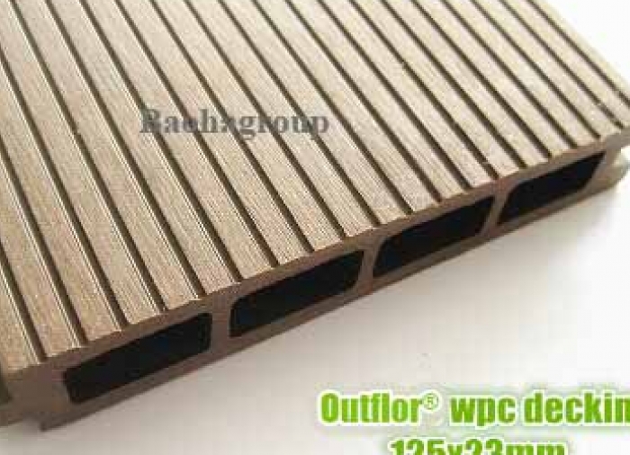 Sàn gỗ nhựa WPC ngoài trời tấm rỗng OBM125-23B